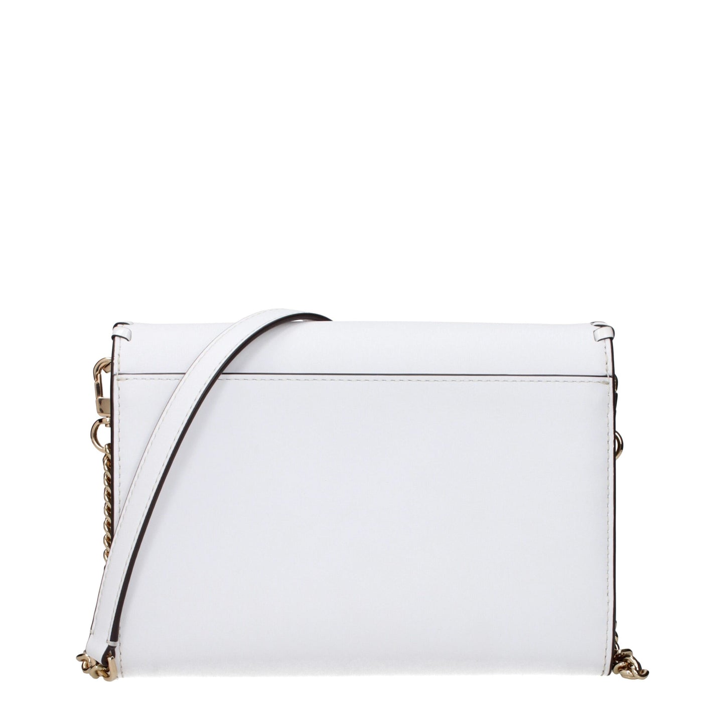 White Leather Clutch Bags