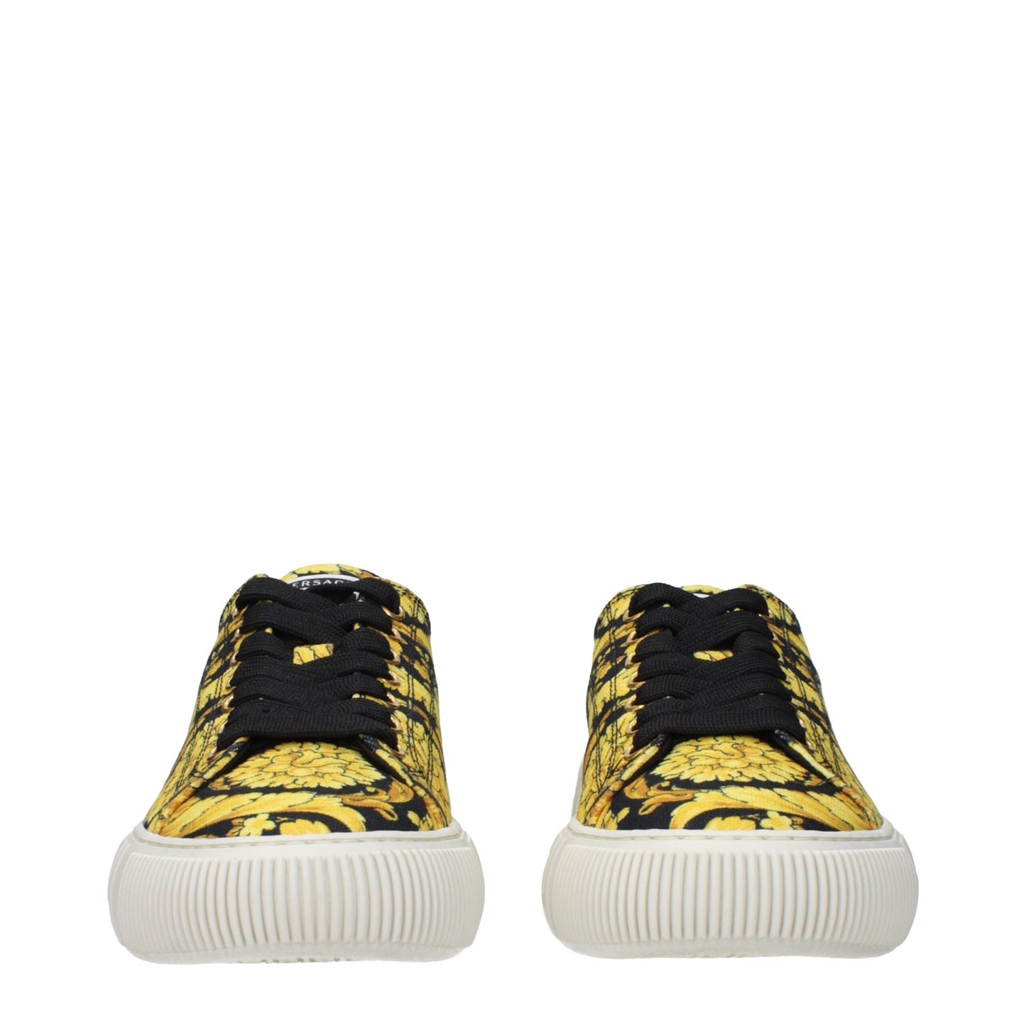Gold Fabric Sneakers