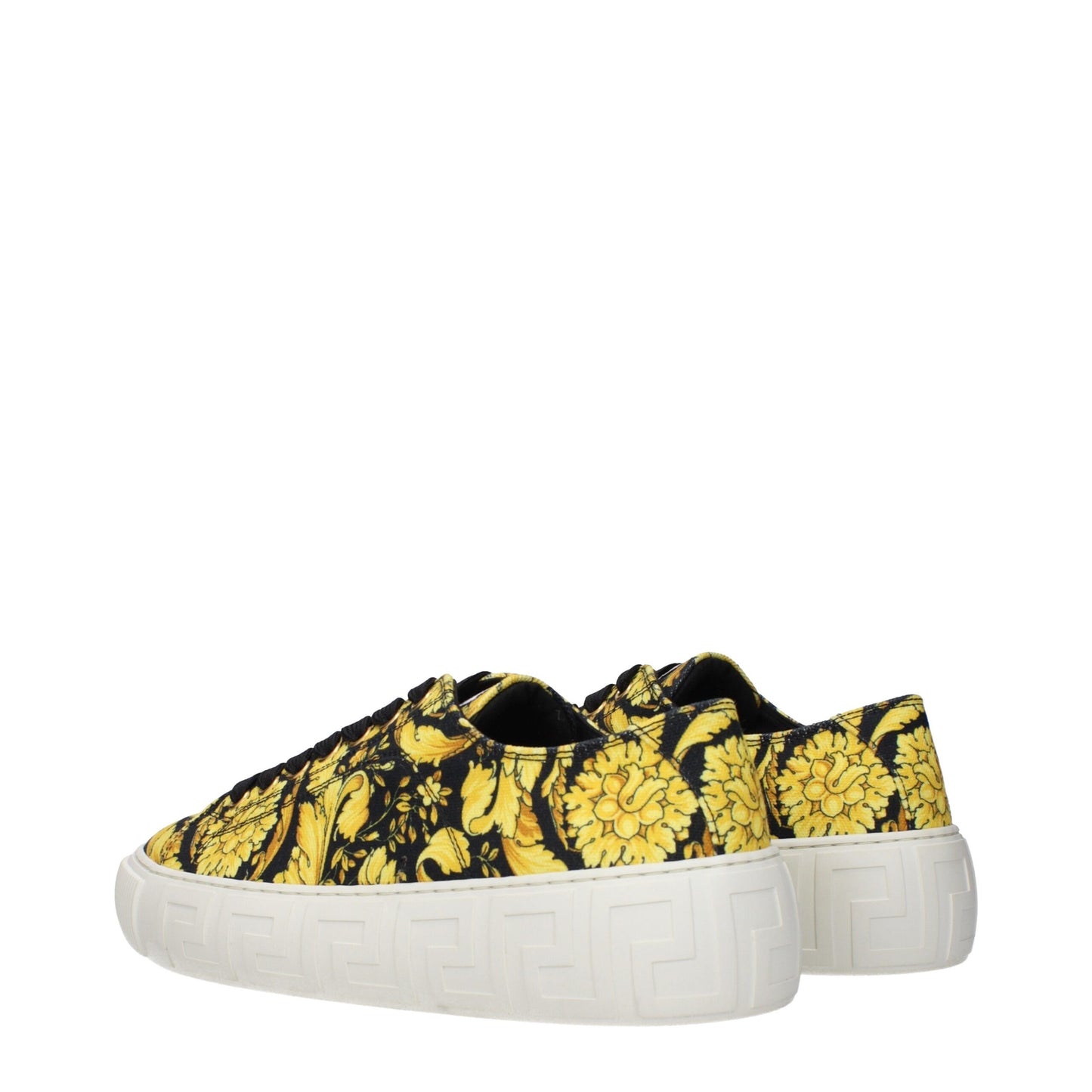 Gold Fabric Sneakers