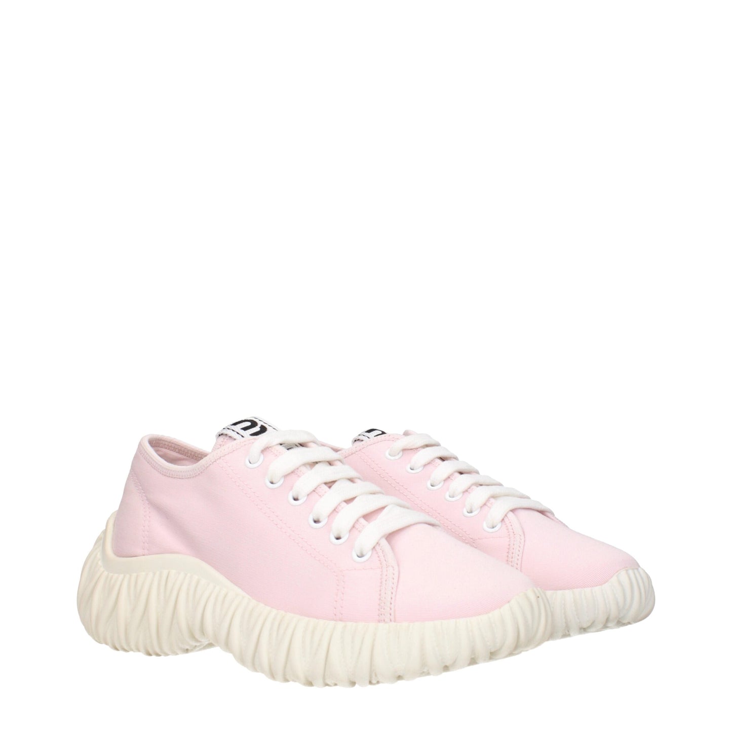 Pink Fabric Low Tops
