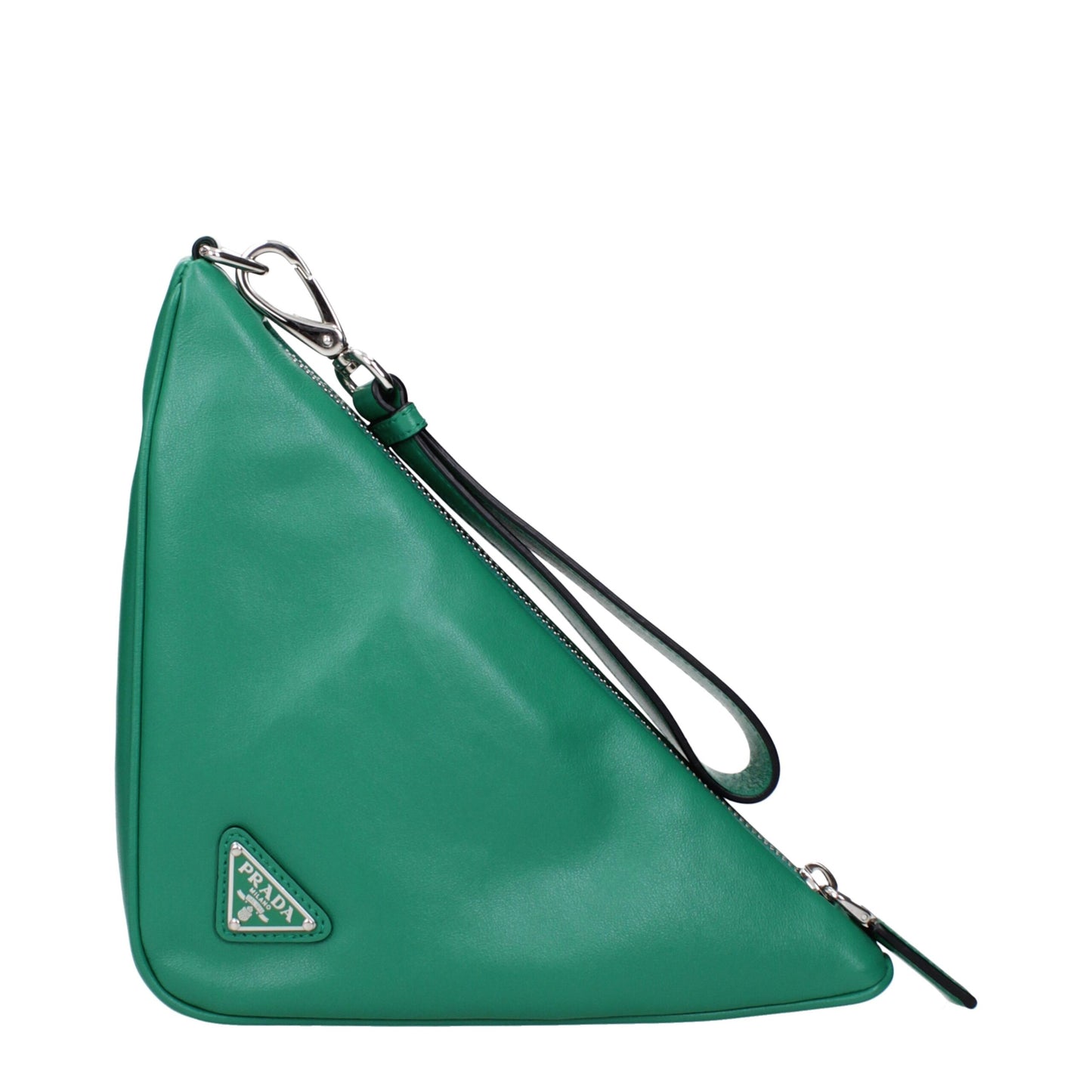 Green Leather Clutch Bags