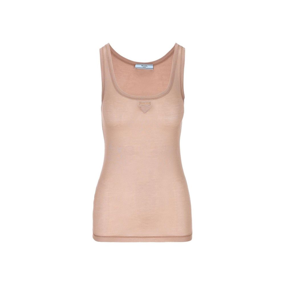 Sleeveless Logo Top