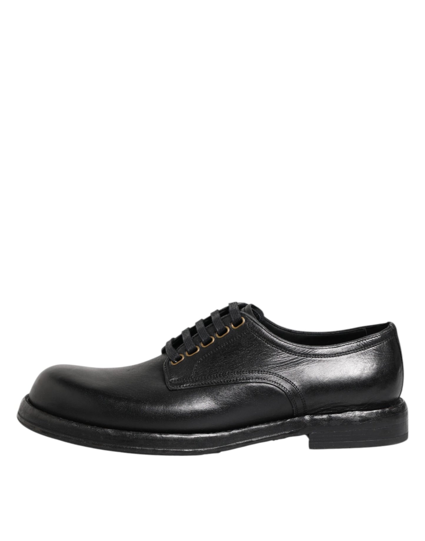 Black Leather Lace Up Derby Formal Shoes
