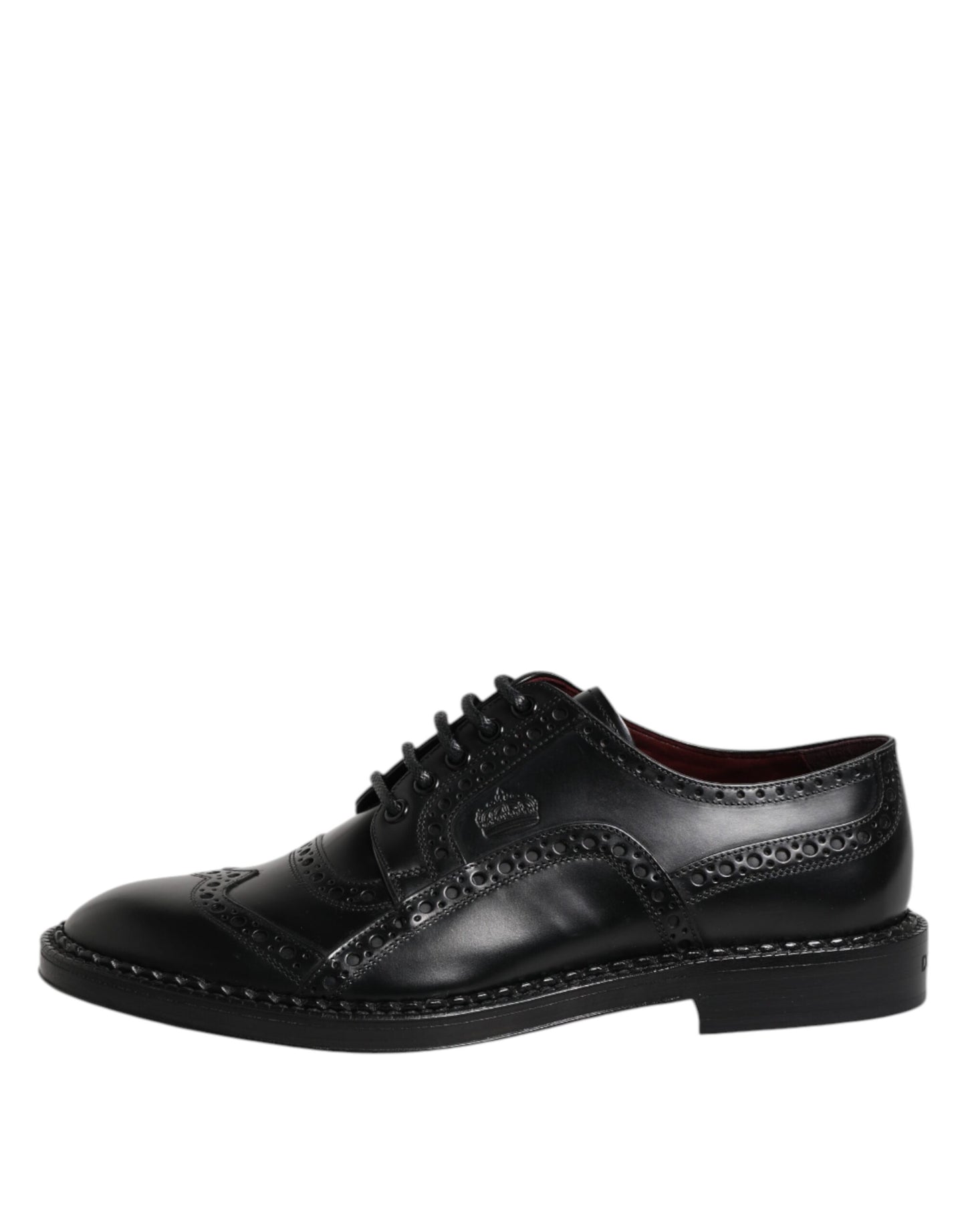 Black Leather Lace Up Men Derby Formal Shoes