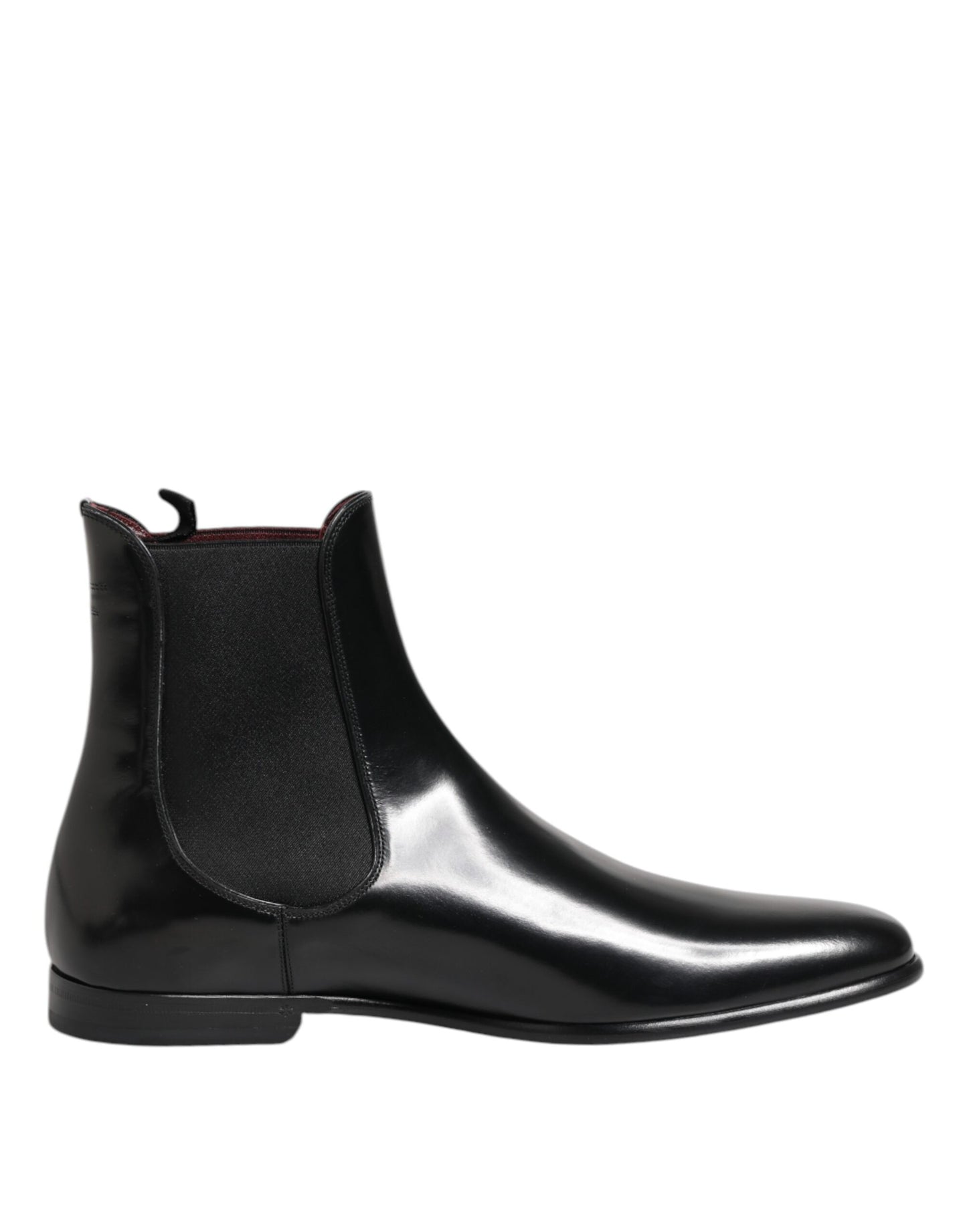 Dolce & Gabbana Black Chelsea Slip On Mid Calf Boots Shoes