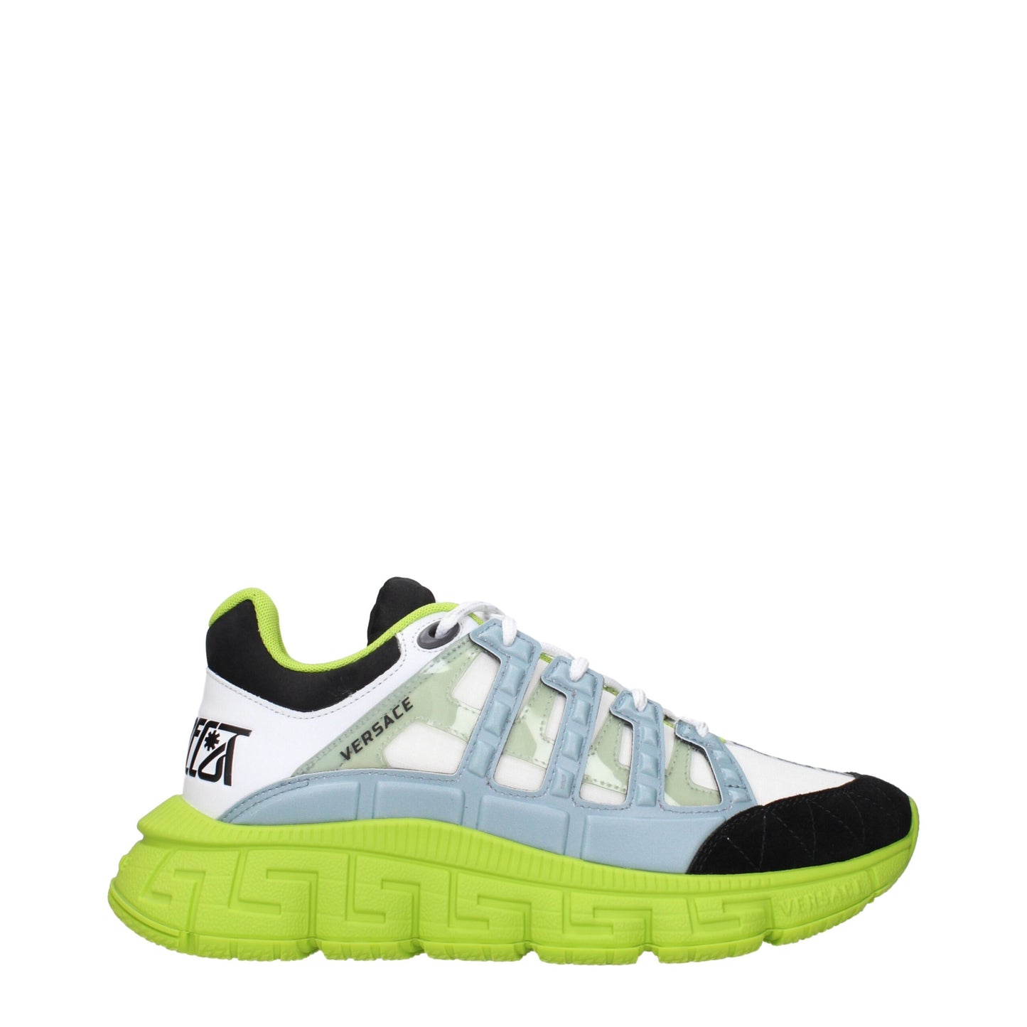 White Fabric Athletic Sneakers