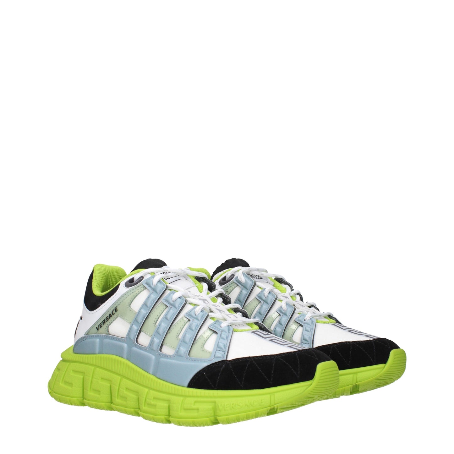 White Fabric Athletic Sneakers