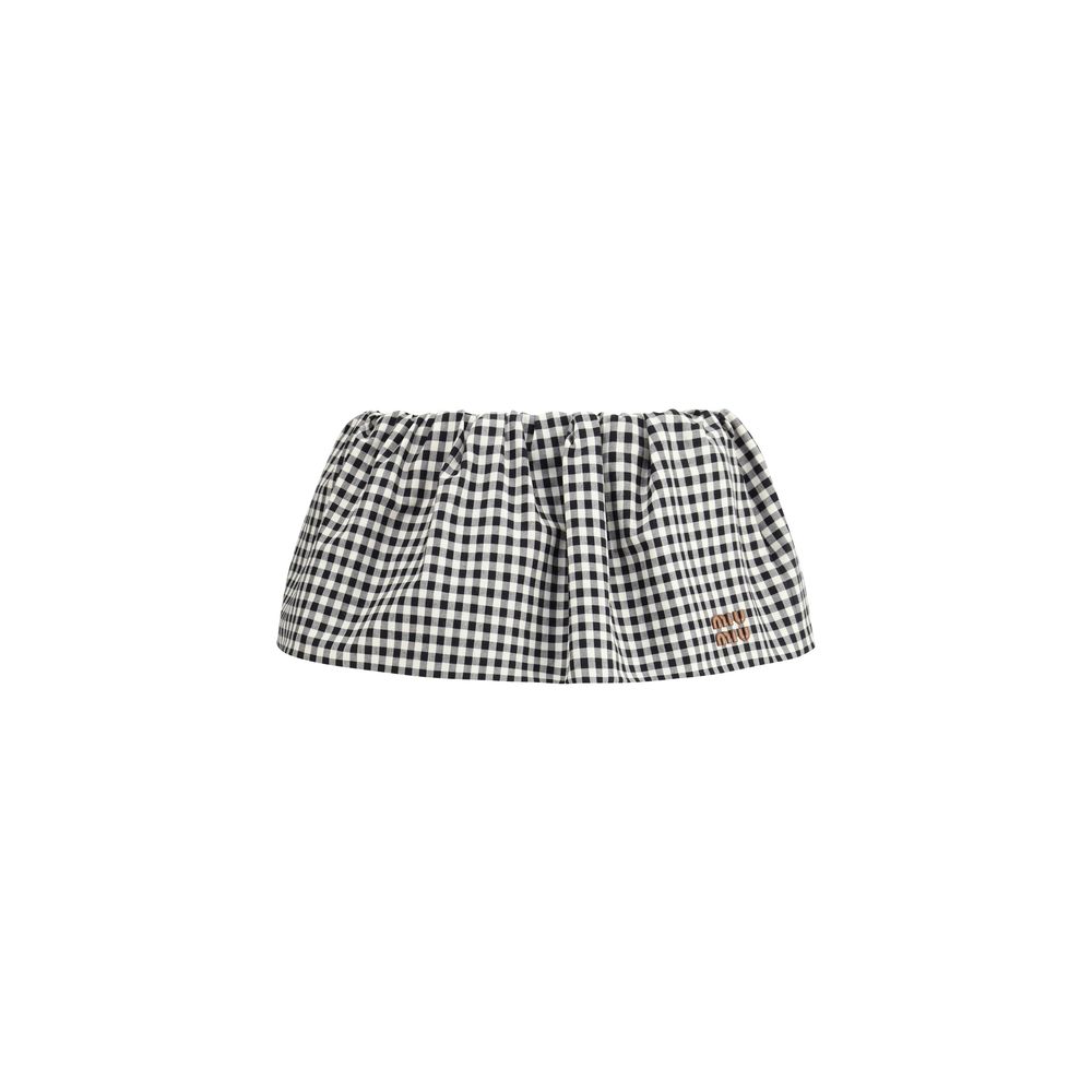 Vichy pattern Miniskirt
