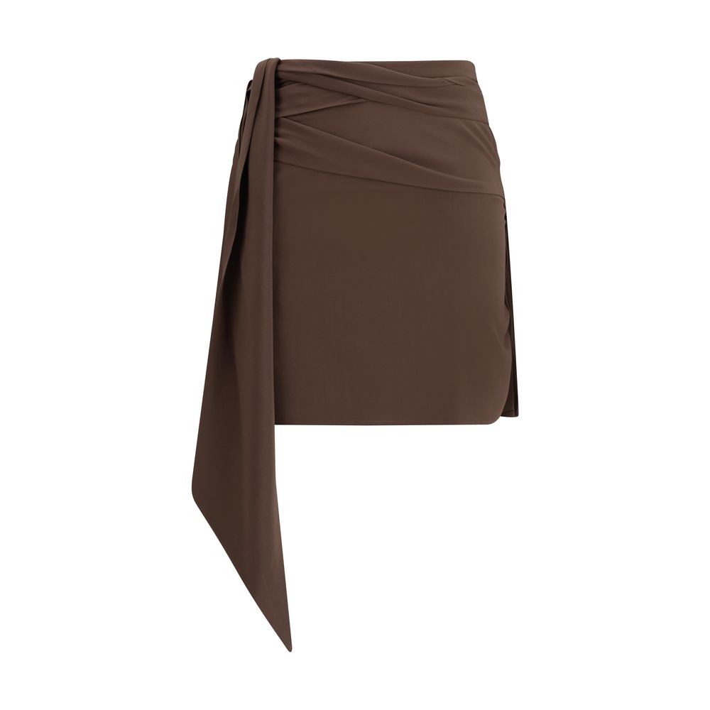 Crepe de chine Mini Skirt