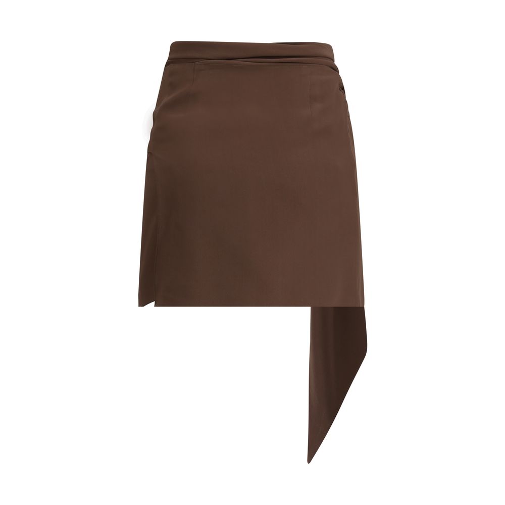 Crepe de chine Mini Skirt
