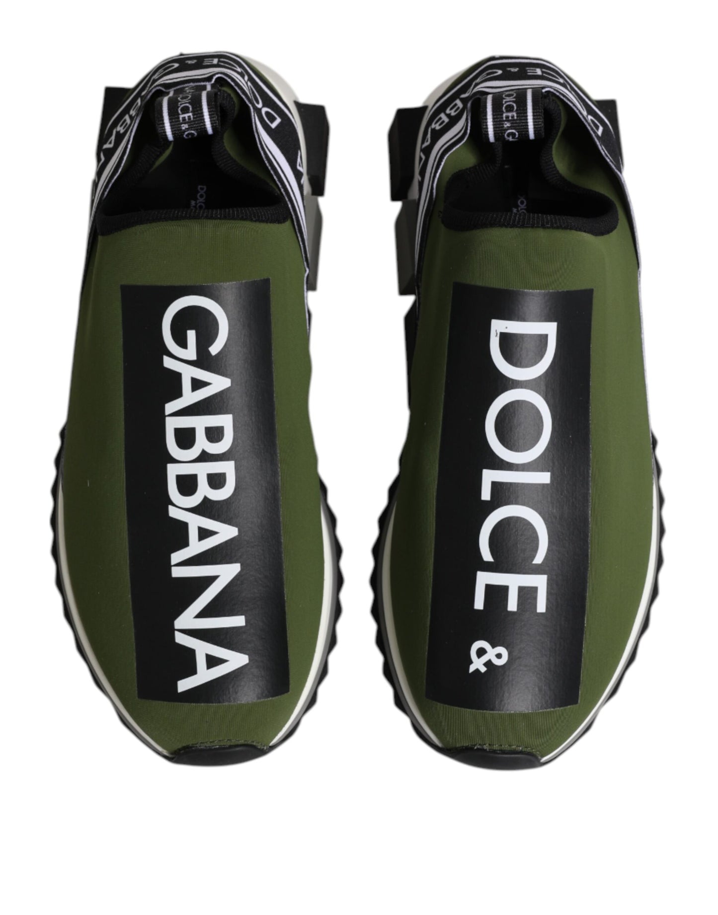 Dolce & Gabbana Green Logo Low Top Sorrento Men Sneakers Shoes