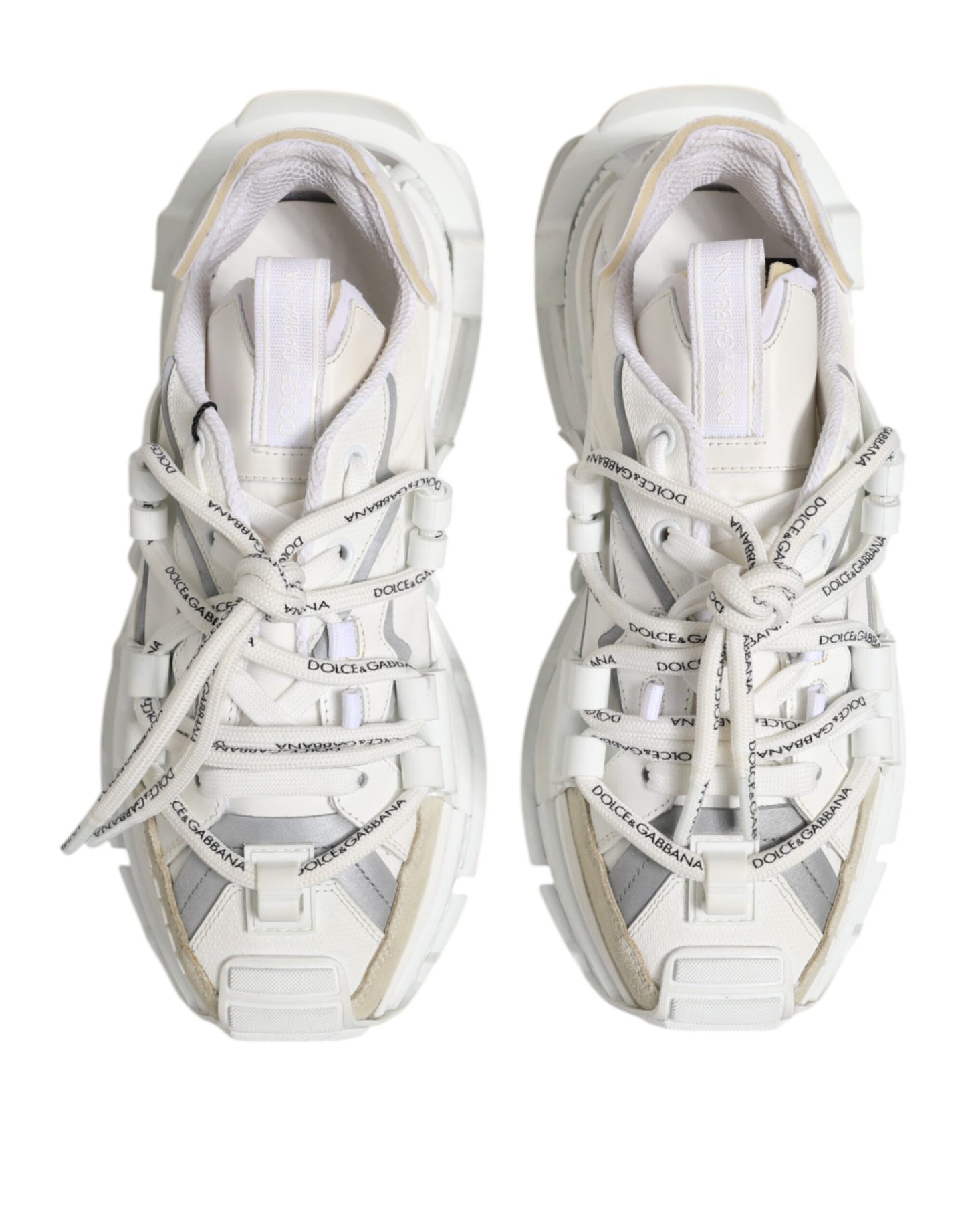White Silver Low Top SPACE Men Sneakers Shoes