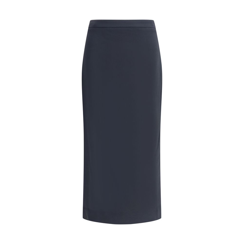 Midi Skirt with pleated detail