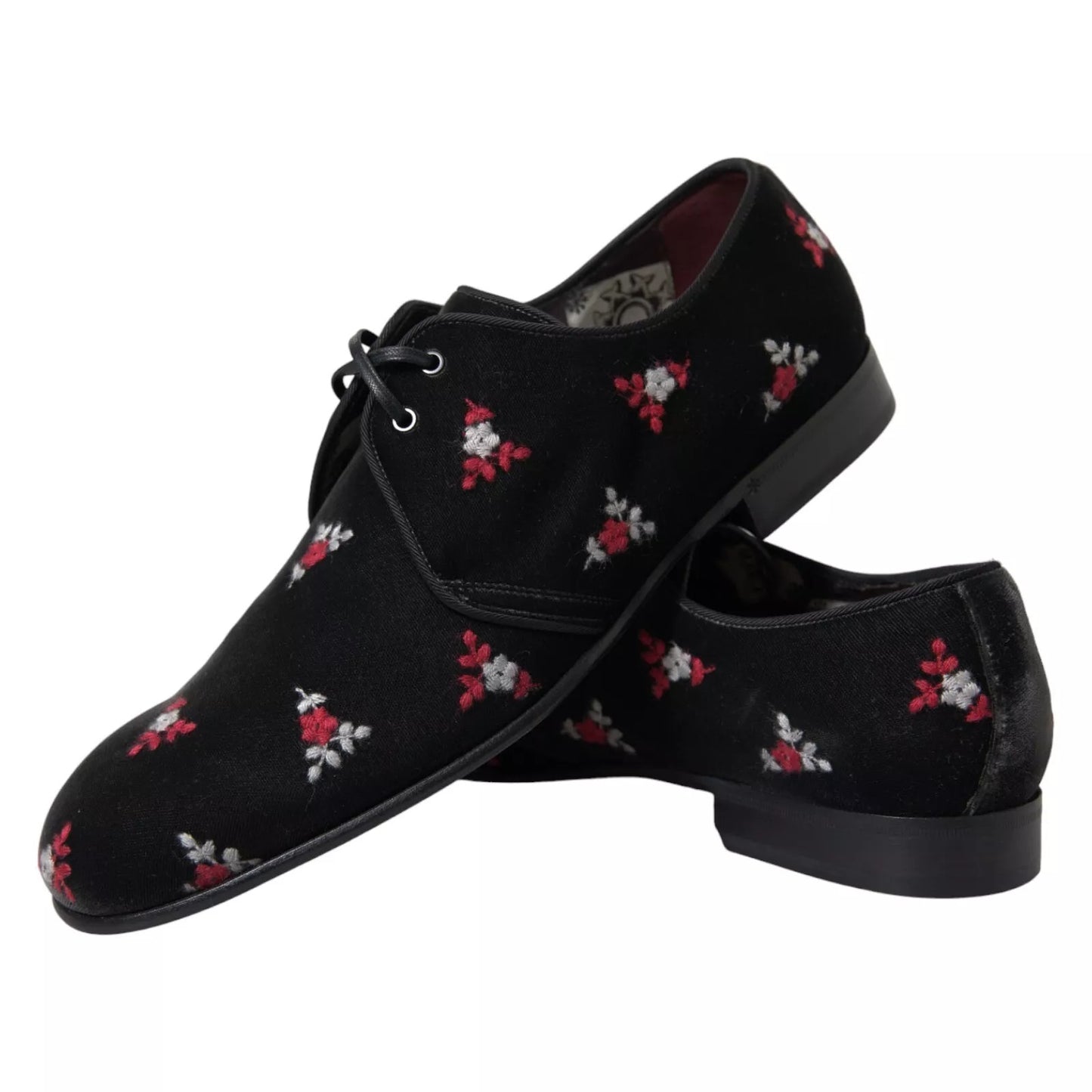 Black Floral Velvet Formal Dress