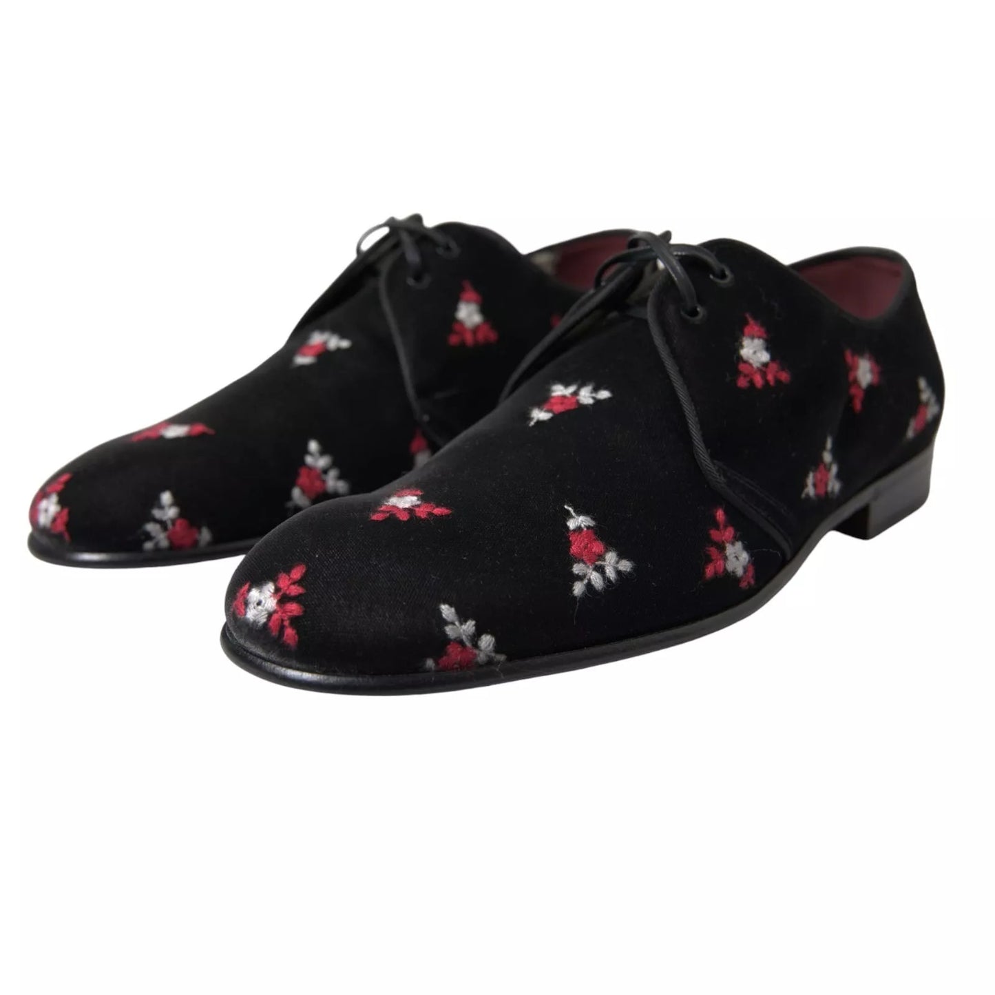 Black Floral Velvet Formal Dress