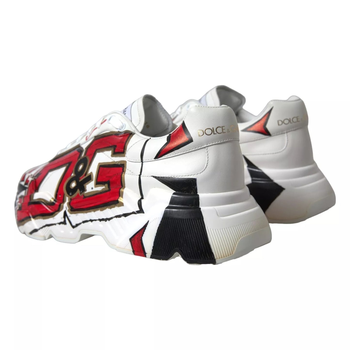 White Daymaster Hand Painted Sneakers