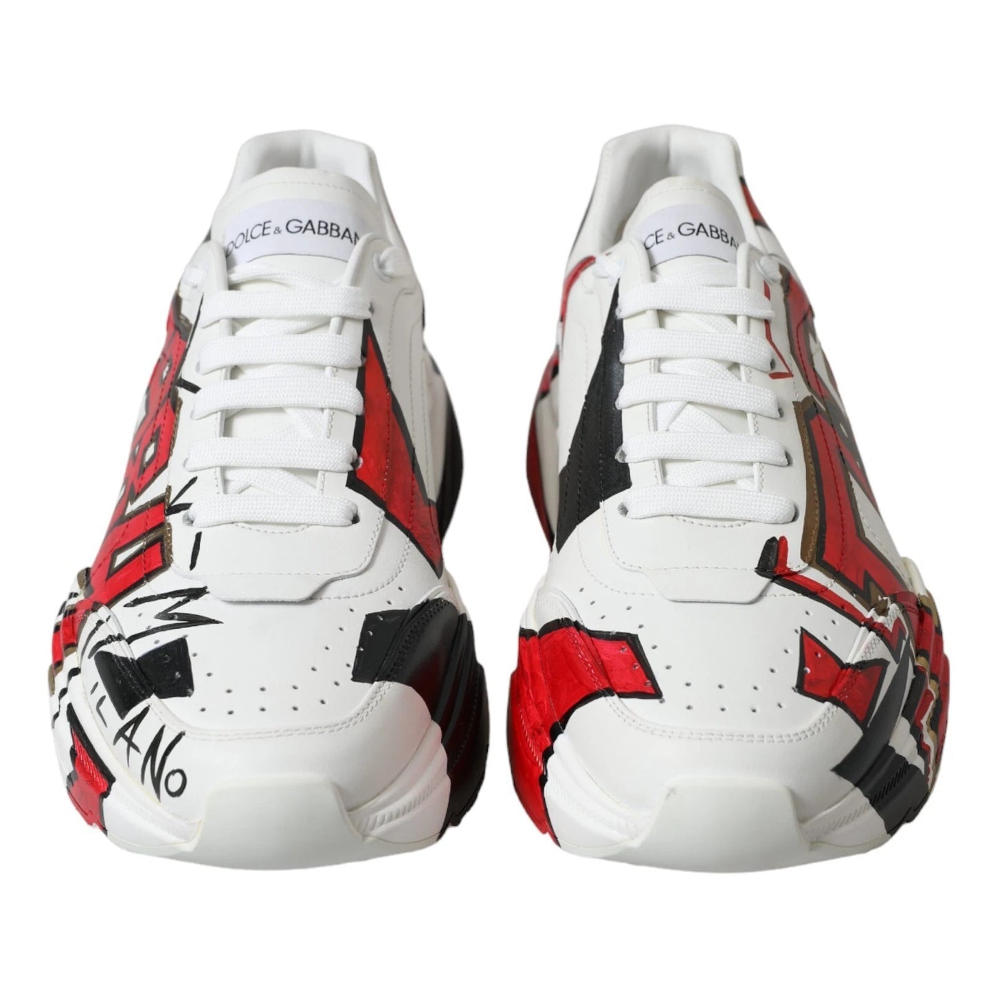 White Daymaster Hand Painted Sneakers