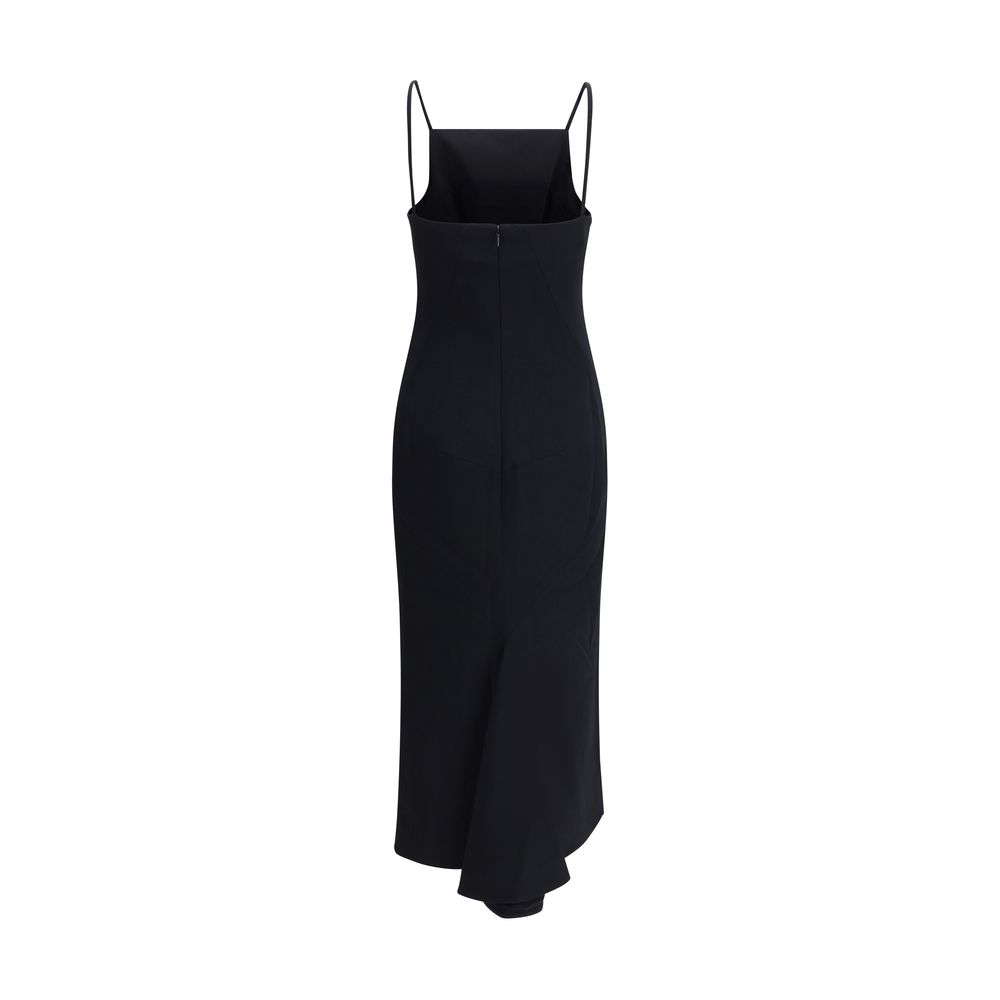 Midi Dress with draped back