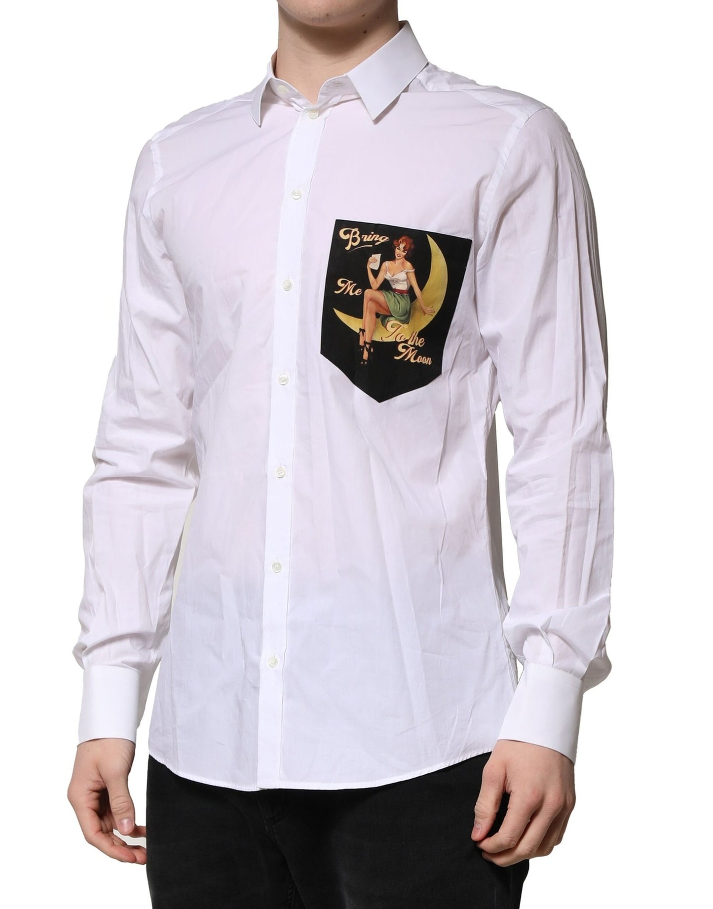 White Cotton MARTINI Long Sleeves Formal Shirt