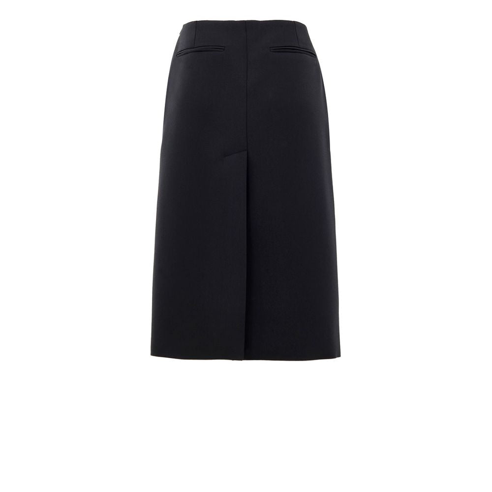 Black Wool Skirt