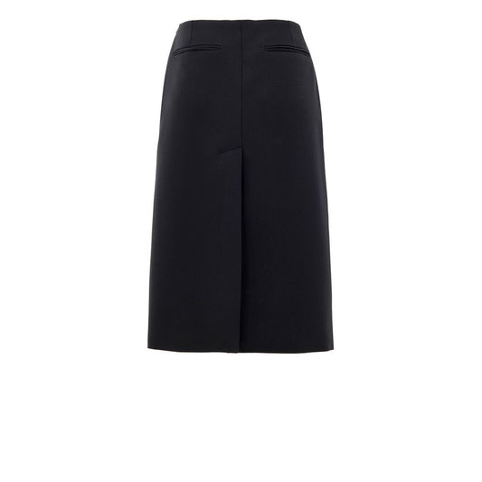 Black Wool Skirt