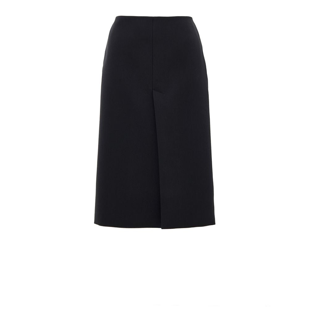 Black Wool Skirt