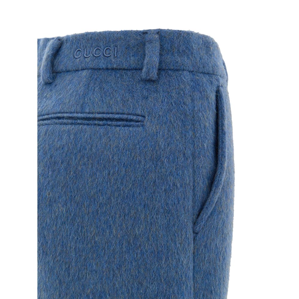 Blue Wool Short
