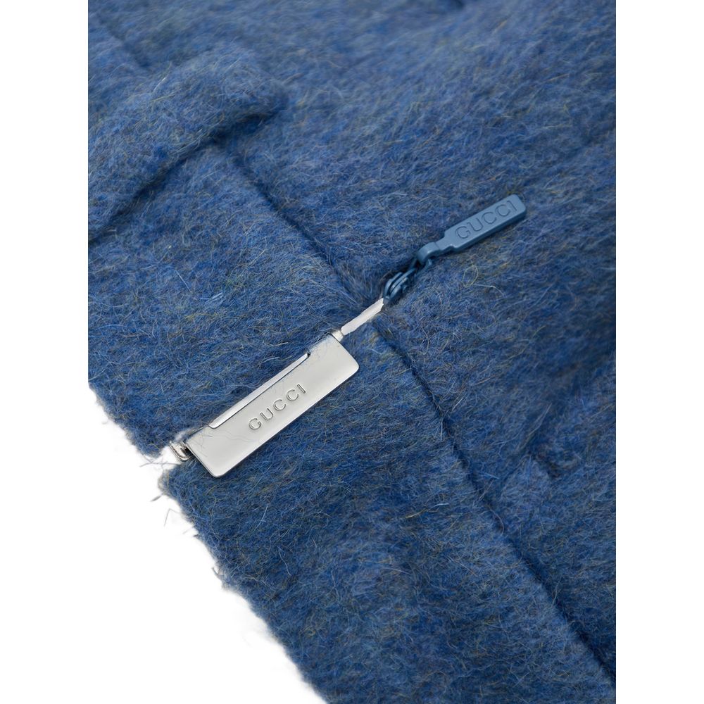 Blue Wool Short