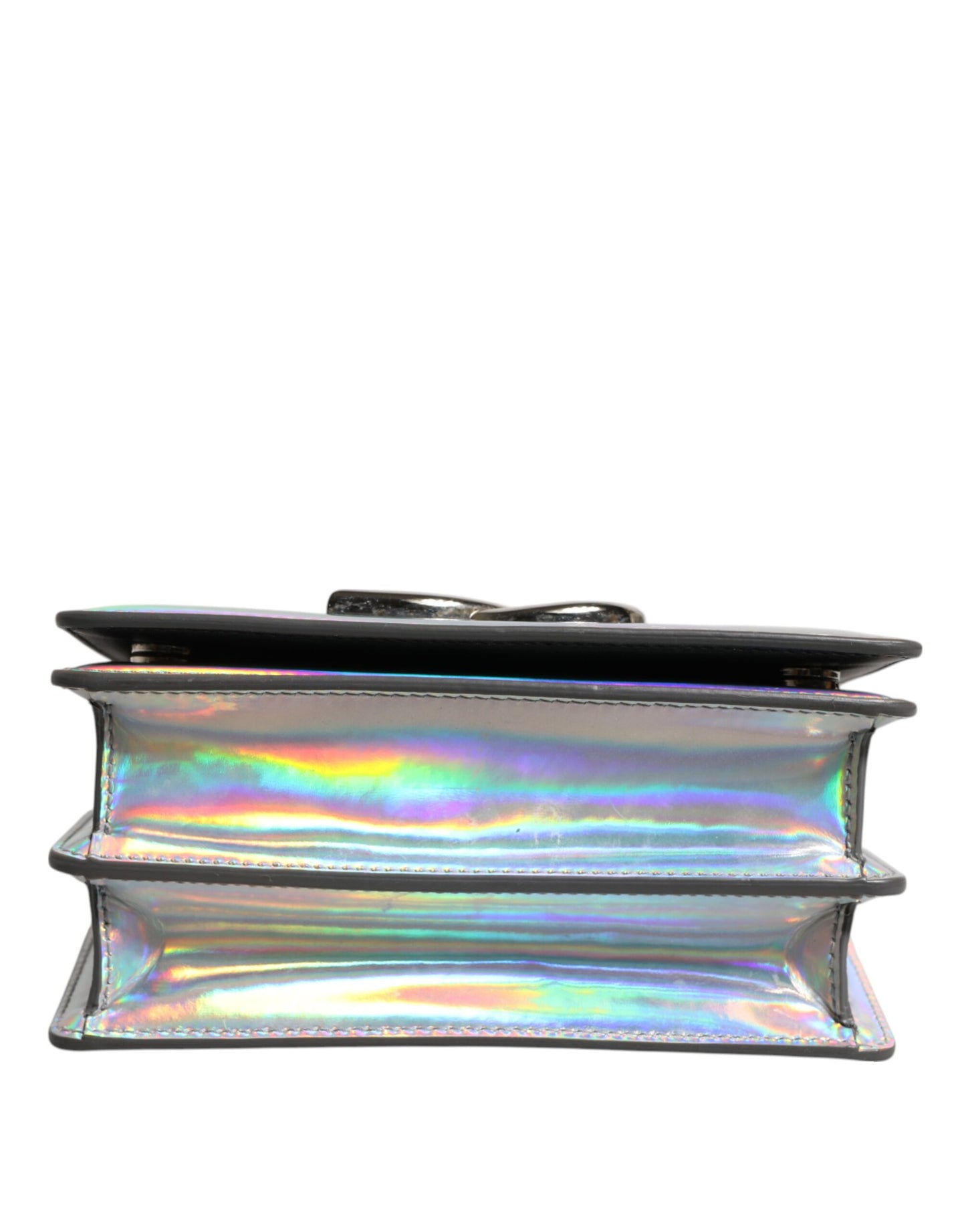 Metallic Silver Holographic Shoulder Crossbody Bag