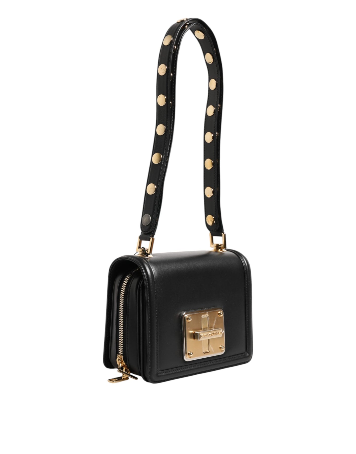 Black Joy Therapy Lola Studded Leather Shoulder Bag