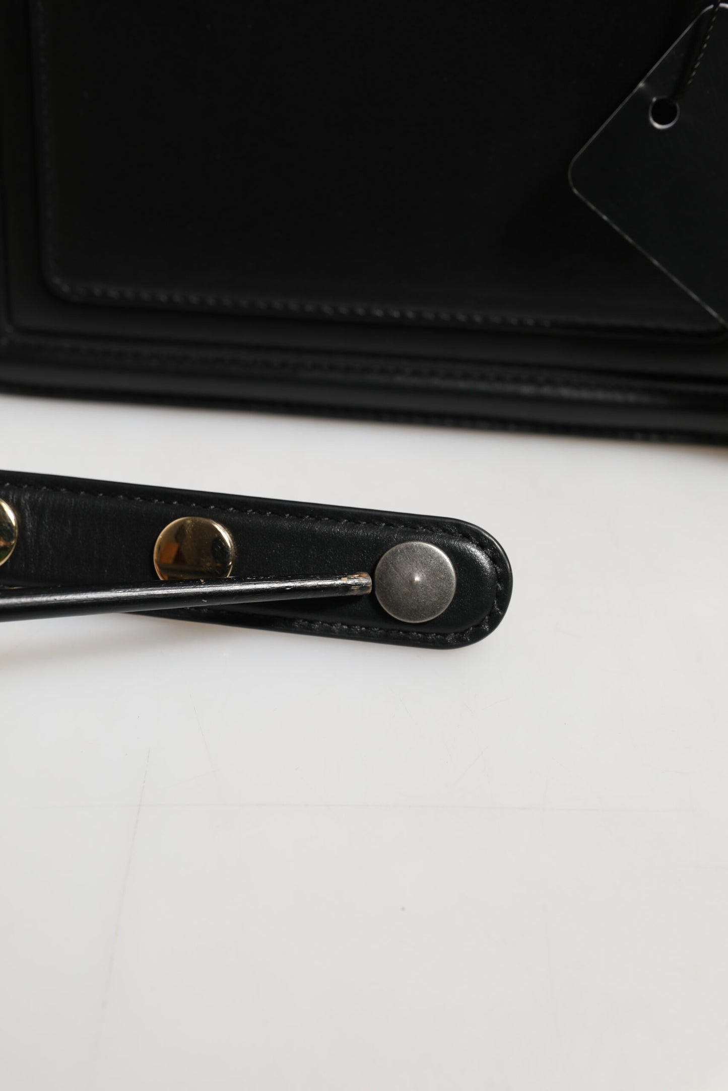 Black Joy Therapy Lola Studded Leather Shoulder Bag