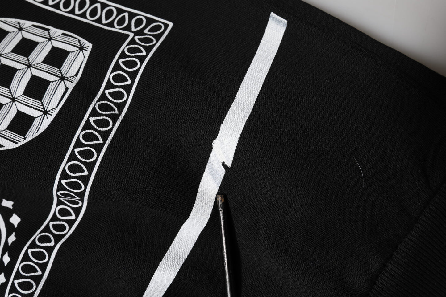 Black Bandana Hooded Men Sweatshirt Sweater