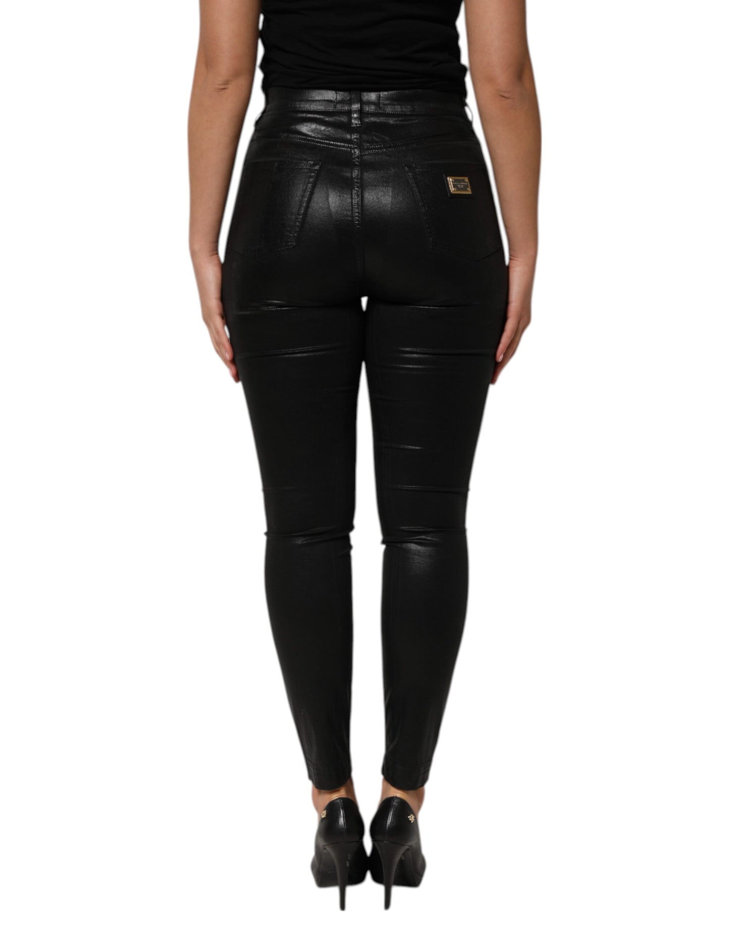Dolce & Gabbana Black High Waist Skinny GRACE Denim Jeans