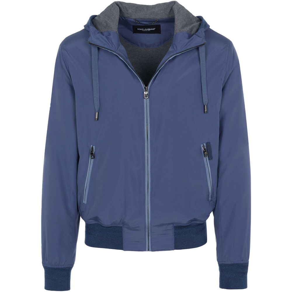 Blue Polyester Jacket