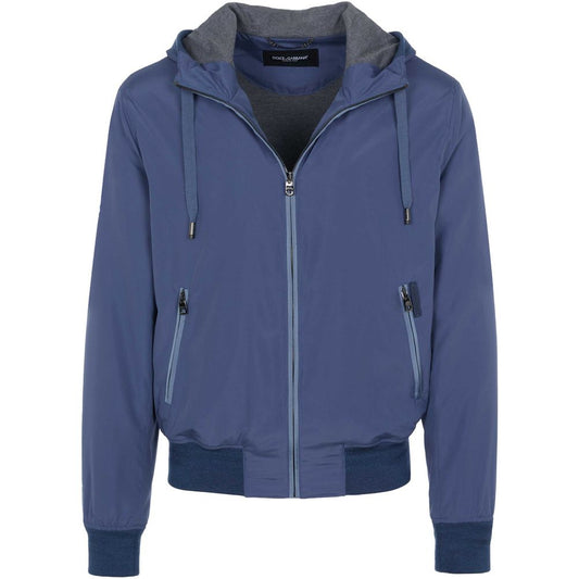 Blue Polyester Jacket