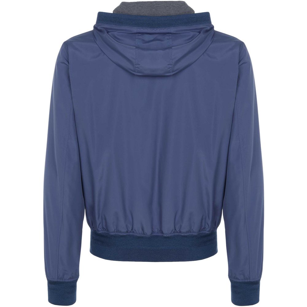 Blue Polyester Jacket