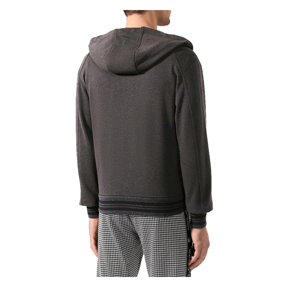 Gray Cotton Men Sweater