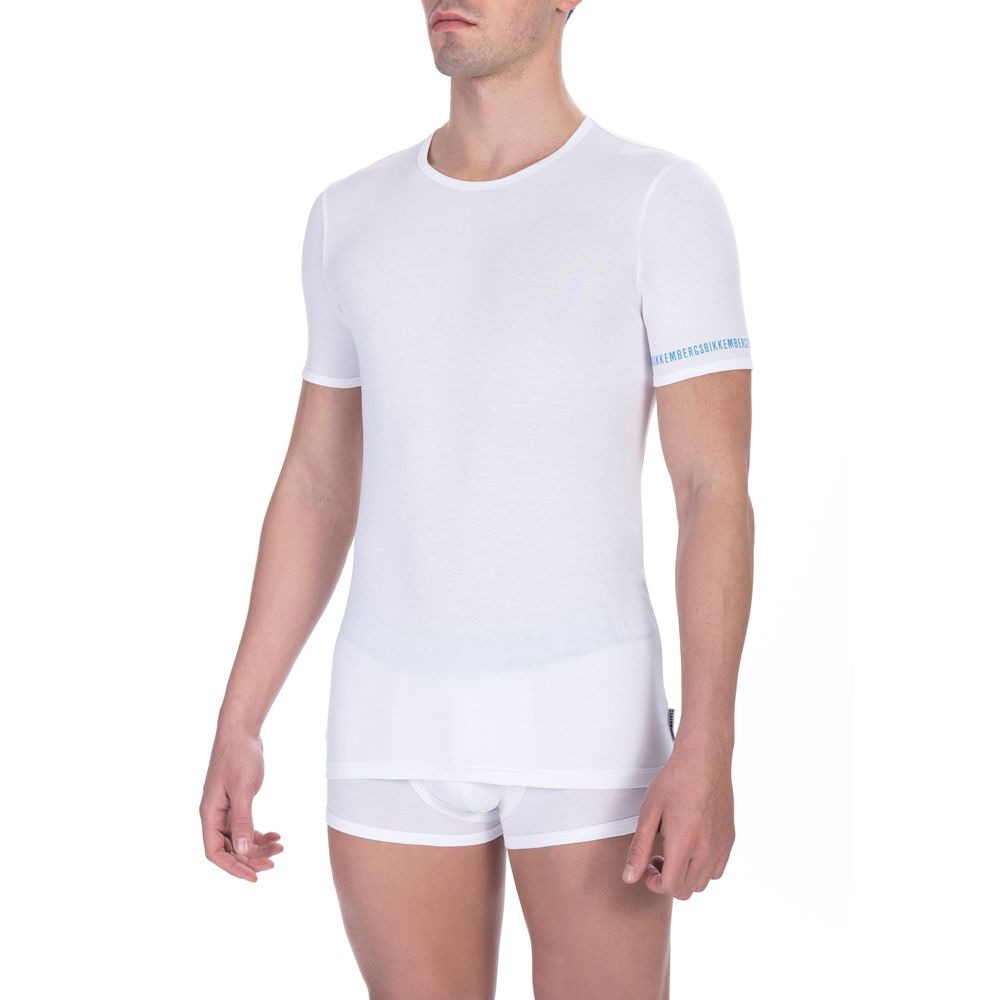 Bikkembergs White Cotton T-Shirt