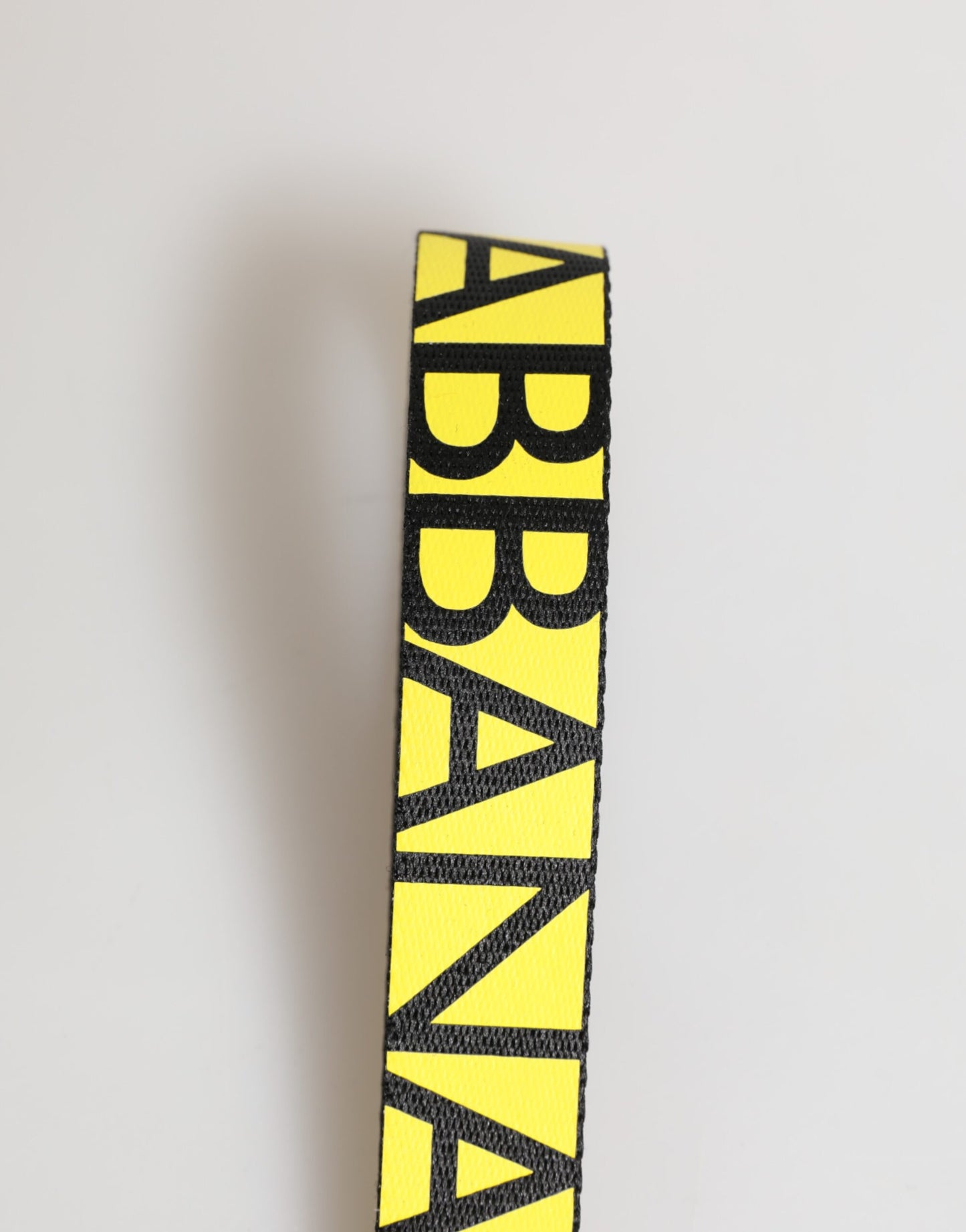 Yellow Logo Nylon Silver Brass Holder Keychain Keyring