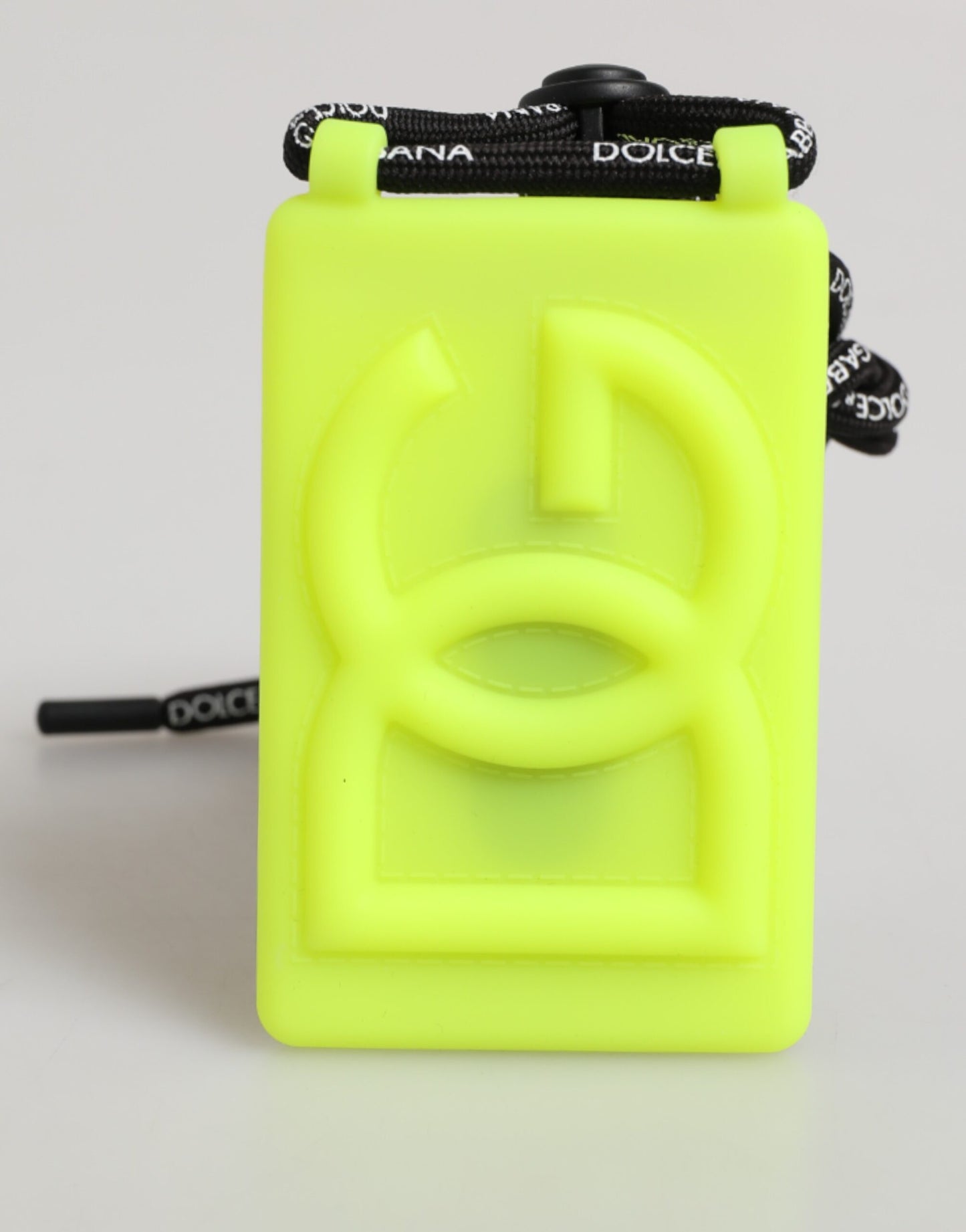 Yellow Green Rubber DG Embossed Adjustable Badge Holder