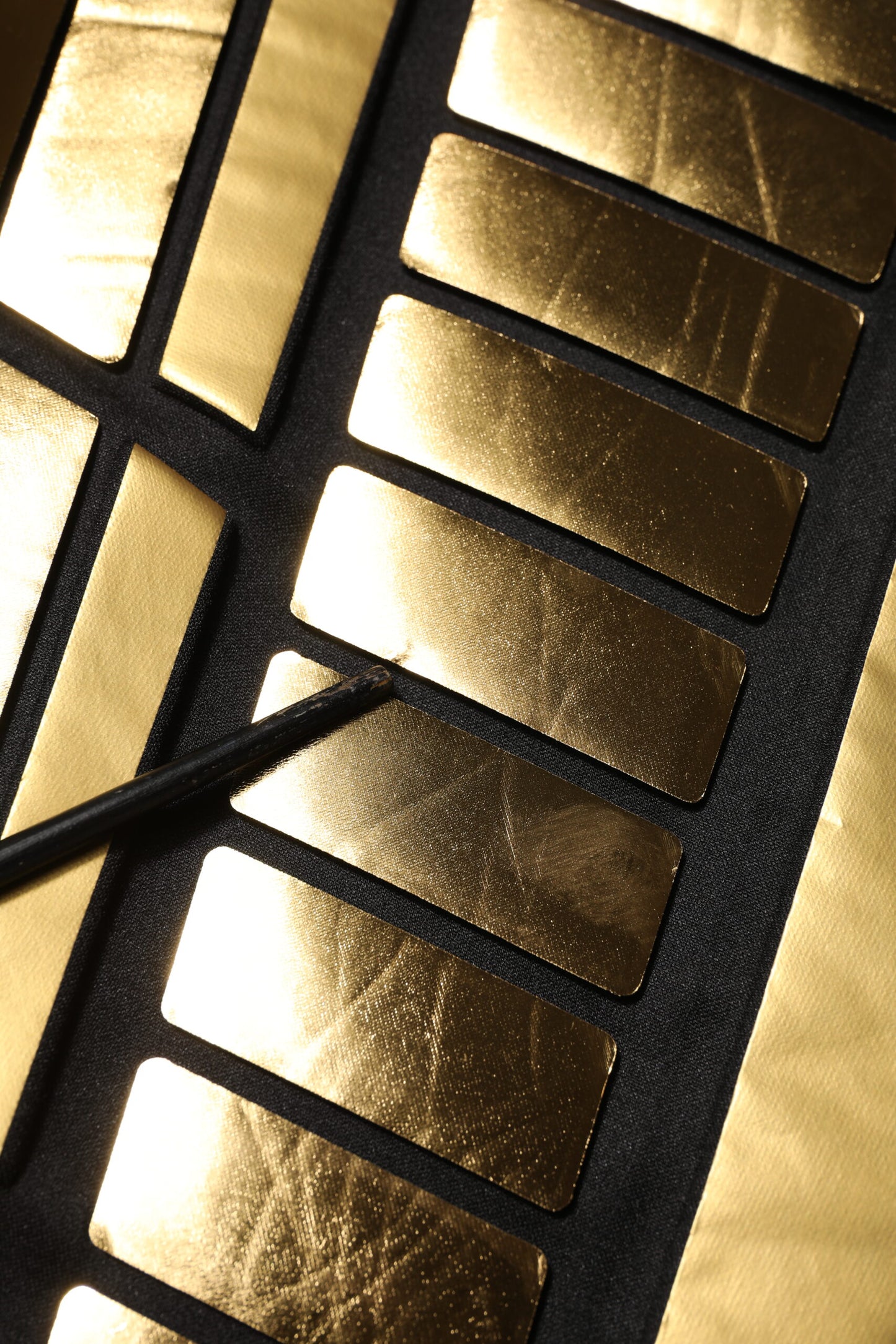 Black Metallic Print Nylon Crewneck T-shirt