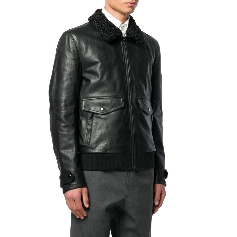 Black Lambskin Jacket