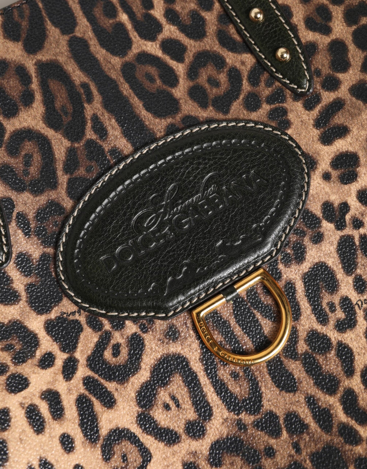 Multicolor Leopard Shopping Tote Shoulder Women Borse Bag