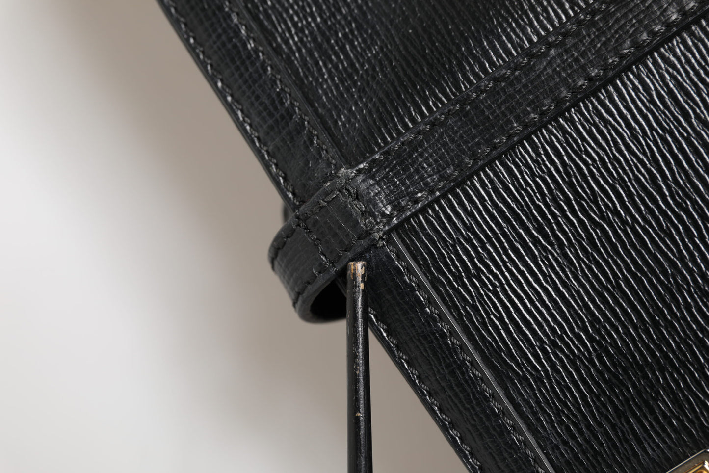 Black Leather Miss Escape Shopping Tote Women Borse Bag