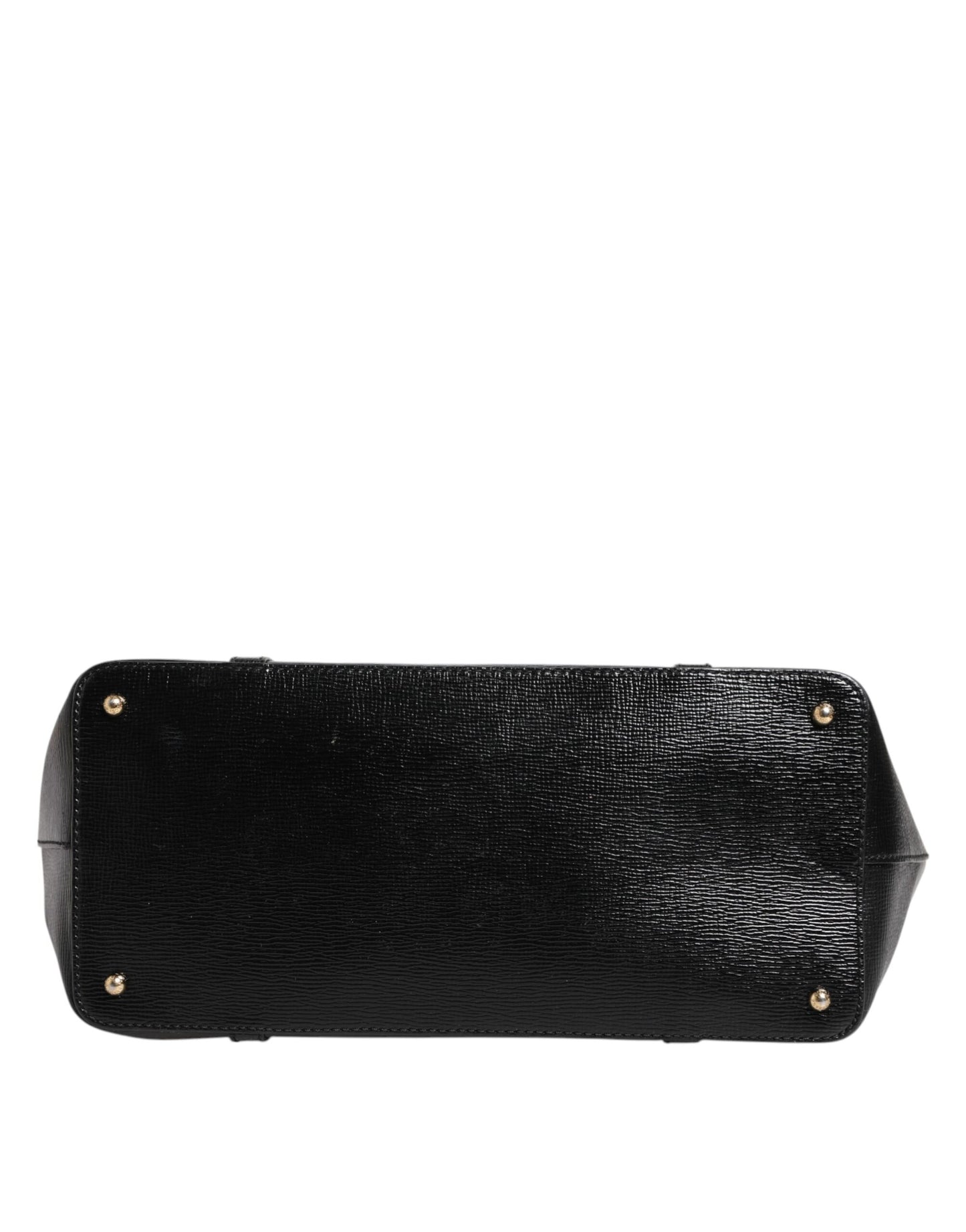 Black Leather Miss Escape Shopping Tote Women Borse Bag