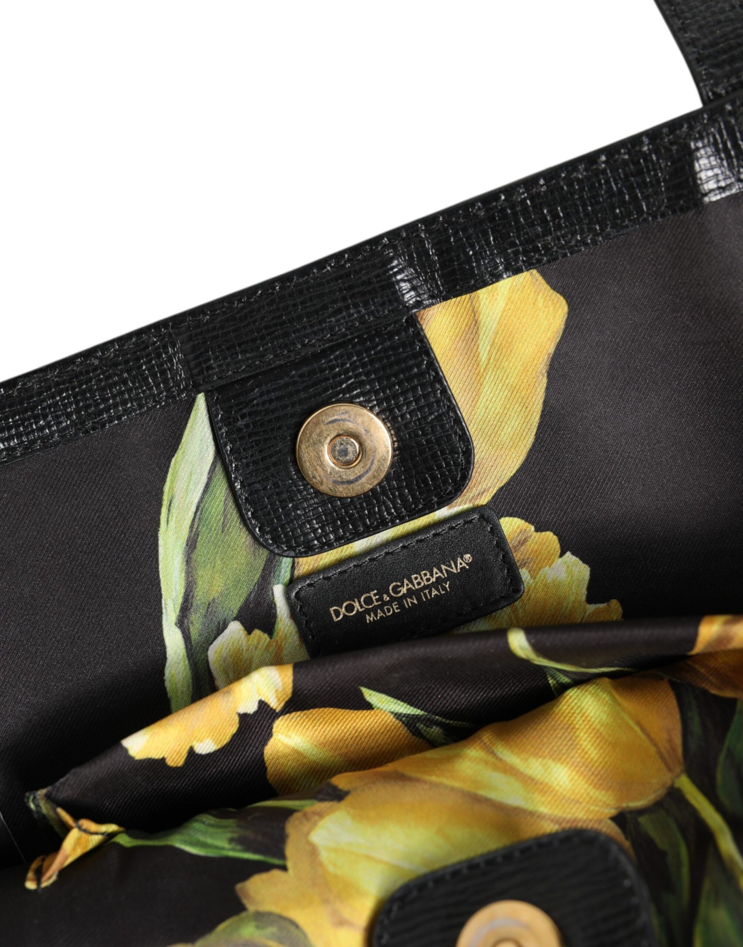 Black Leather Miss Escape Shopping Tote Women Borse Bag