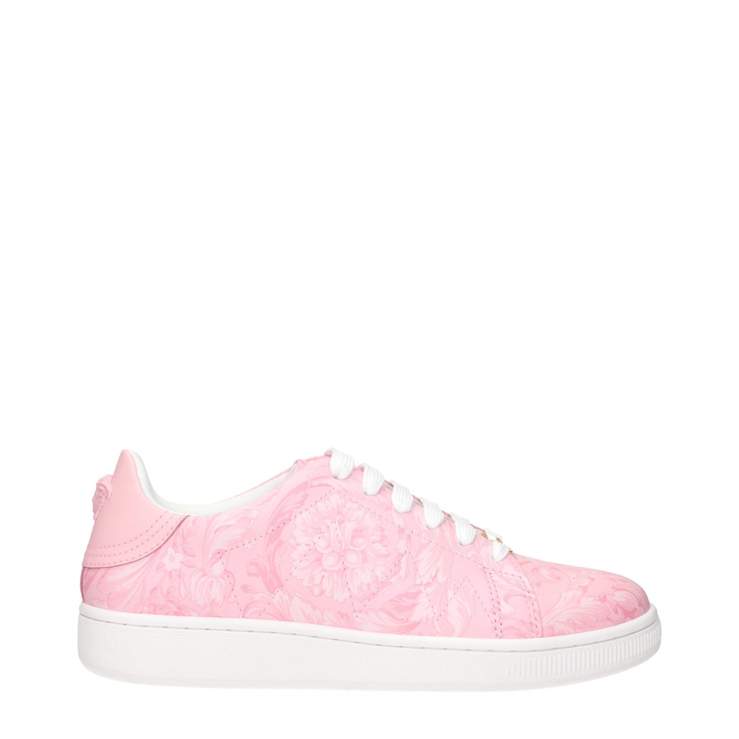 Pink Leather Sneakers