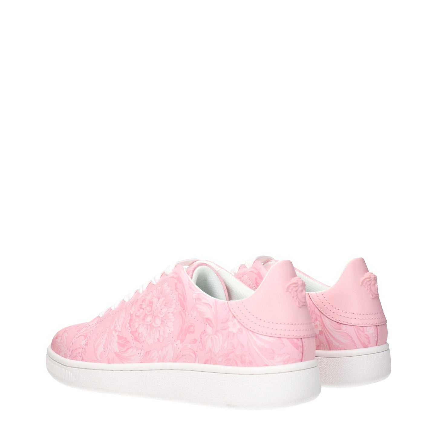 Pink Leather Sneakers