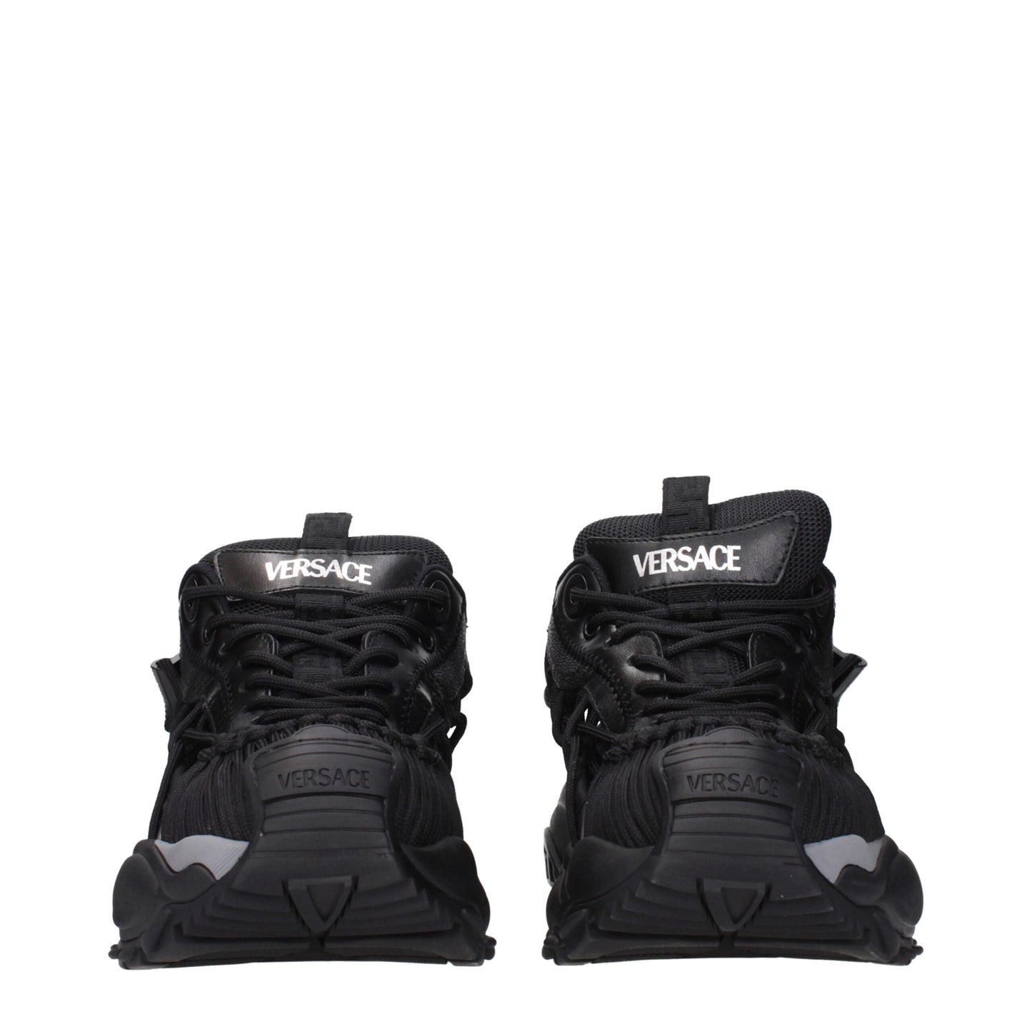 Black Leather Athletic Sneakers