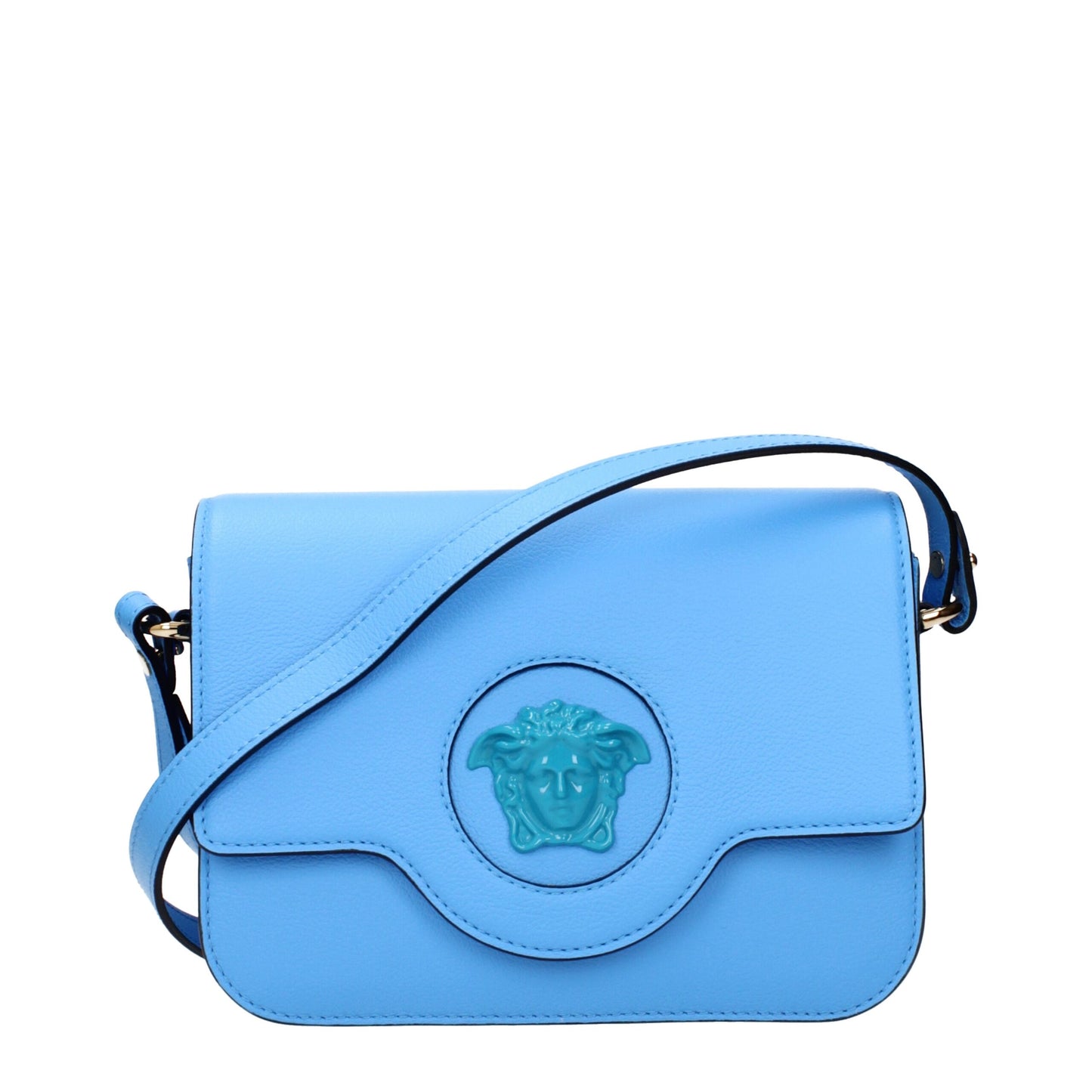 Light Blue Leather Crossbody Bags